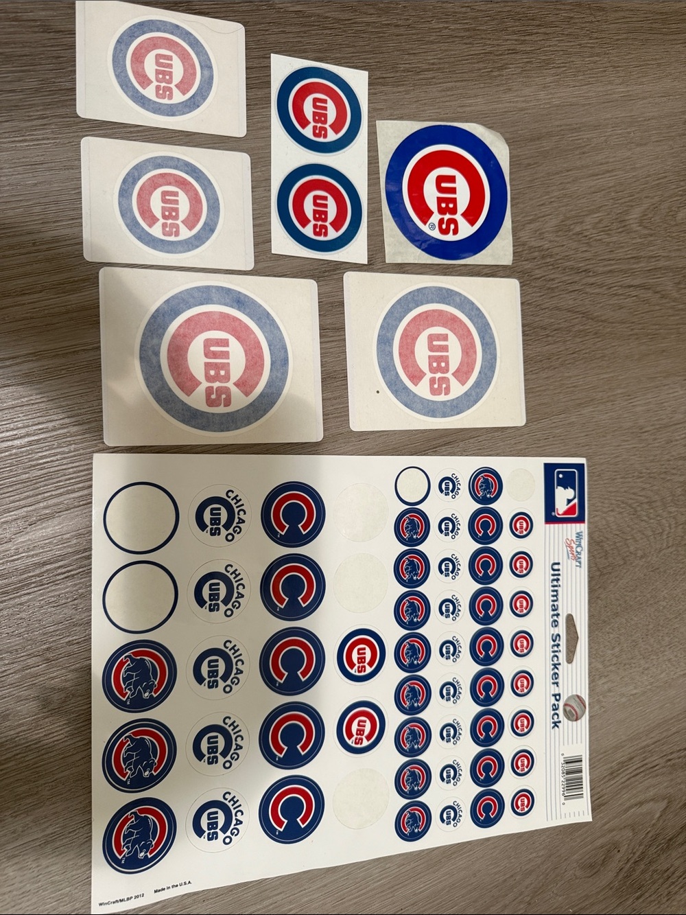 Chicago Cubs Logo Sticker Pack